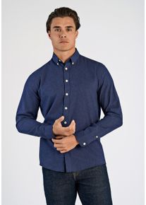 LINDBERGH Herren Flanellhemd "LINDBERGH Flanellhemd", blau, Gr. XXL, Oberstoff: 100% Baumwolle, Hemden