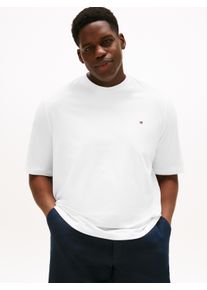 Tommy Hilfiger Big & Tall Herren T-Shirt "BT-CORE STRETCH SLIM CN TEE-B", weiß, Basic, Gr. XXXL, TOMMY HILFIGER BIG & TALL, Single Jersey, Obermaterial: 95% Baumwolle, 4%