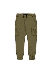 Herren Jogginghose "Alpha Industries Men - Pants Cotton Twill Jogger", grün, Gr. L, Alpha Industries, Obermaterial: 98% Baumwolle, 2% Elastan,