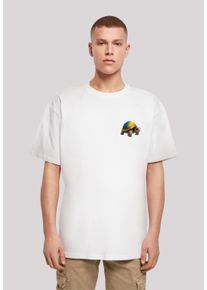 F4NT4STIC Herren T-Shirt "Rainbow Turtle OVERSIZE TEE", weiß, casual, Gr. M, Obermaterial: 100% Baumwolle, Shirts, Print