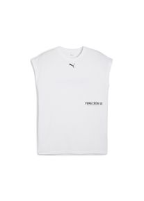 Puma Herren Trainingsshirt "M GRAPHIC CUTOFF TANK", weiß, sportlich, Gr. S, Jersey, Obermaterial: 50% Polyester, 25% Baumwolle, 25% Viskose, Shirts
