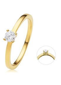 ONE ELEMENT Damen Diamantring "0.25 ct Diamant Brillant Ring aus 585 Gelbgold", 60, Gelbgold 585-Diamanten, gold, Gelbgold 585, Diamanten,