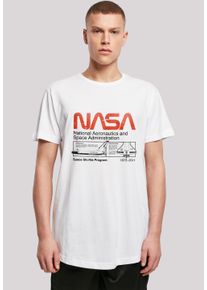 F4NT4STIC Herren T-Shirt "NASA Classic Space Shuttle White", weiß, casual, Gr. XL, Obermaterial: 100% Baumwolle, Shirts, Herren,Premium