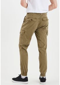 Blend Herren Cargohose "BHNAN", grün, modisch, Gr. 33, unifarben, Web, Obermaterial: 98% Baumwolle, 2% Elasthan, Hosen