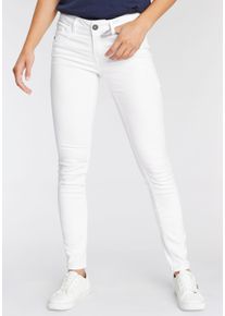 Arizona Damen Skinny-fit-Jeans "mit Keileinsätzen", weiß, Basic, Gr. 25, Denim/Jeans, Obermaterial: 98% Baumwolle, 2% Elasthan, Jeans, extra-enger