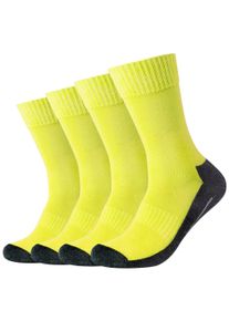 Camano Damen Sportsocken, Gr. 43, grün, Materialmix, uni und meliert, mehrfarbig, Socken, mit feuchtigkeitsregulierendem Material