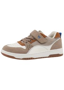 Lurchi Kinder Sneaker "Gilbert", Gr. 30, weiß, Veloursleder, Lederimitat, Textil, kontrastfarbene Details, sportlich, Schuhe, Freizeitschuh,