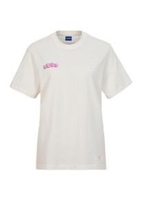 HUGO BLUE Damen T-Shirt "Vintage Tee", weiß, modisch, Gr. XS, unifarben, Single Jersey, Obermaterial: 100% Baumwolle, Shirts, mit Print