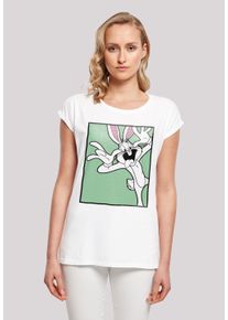 F4NT4STIC Damen T-Shirt "Looney Tunes Bugs Bunny Funny Face", weiß, casual, Gr. XL, Obermaterial: 100% Baumwolle, Shirts, Print