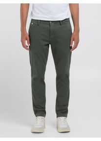 Replay Herren Chinohose "Benni Regular Slim", grün, casual, Gr. 32, Web, Obermaterial: 91% Baumwolle, 6% Elastomultiester, 3% Elasthan, Hosen