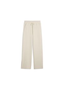 Puma Damen Sporthose "HER Bequeme Straight Fit Hose mit hohem Bund Damen", weiß, Gr. XL, unifarben, Obermaterial: 5% Elasthan, 61% Baumwolle, 34%