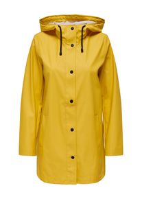 Only Damen Funktionsmantel "ONLTRINA RAINCOAT OTW ZL", gelb, modisch, Gr. M, unifarben, Web, Obermaterial: 100% Polyester, Mäntel