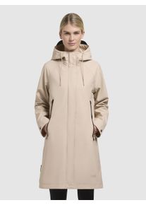 Khujo Damen Regenmantel "LIEDE", beige, casual, Gr. L, unifarben, Web, 100% Polyester, Mäntel