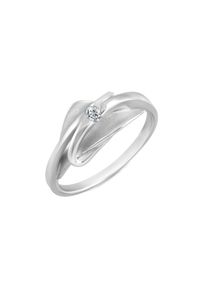 Vivance Damen Fingerring "Silber 925 rhodiniert Zirkonia", 054 (17,2), Silber 925 (Sterlingsilber), weiß, Silber 925 (Sterlingsilber), Fingerringe