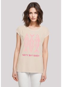 F4NT4STIC Damen T-Shirt "Salty But Sweet Summer", weiß, casual, Gr. XXL, Obermaterial: 100% Baumwolle, Shirts, Premium Qualität