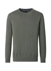 Casamoda Herren Strickpullover "Casamoda Pullover uni", grün, Gr. S, 72% Baumwolle, 28% Leinen, Pullover
