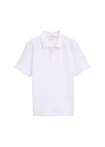 Tom Tailor Jungen Poloshirt, weiß, casual, Gr. 128, Single Jersey, Obermaterial: 100% Baumwolle, Shirts, mit Bio-Baumwolle