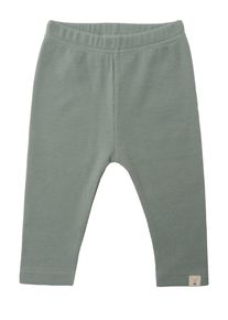 Liliput Mädchen Leggings "Little One", grün, casual, Gr. 62, unifarben, 95% Baumwolle, 5% Polyester, Hosen, aus weichem Rippstrick