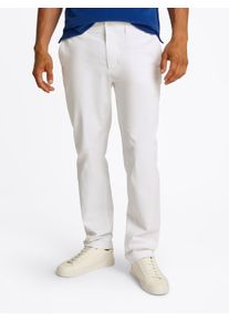 Tommy Hilfiger Herren Chinohose "DENTON CHINO SATIN", weiß, casual, Gr. 36, unifarben, Web, Obermaterial: 98% Baumwolle, 2% Elasthan, Hosen, mit