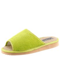 CLASSIC Damen Pantoffel, Gr. 41, grün, Textil, Schuhe