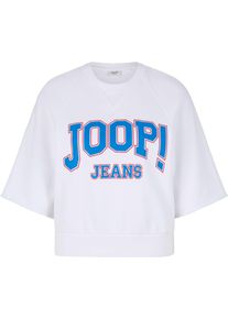 JOOP! JOOP JEANS Damen Rundhalsshirt "Tuva", weiß, modisch, Gr. XL, mehrfarbig, bedruckt, gemustert, Single Jersey, Obermaterial: 100% Baumwolle, Shirts,