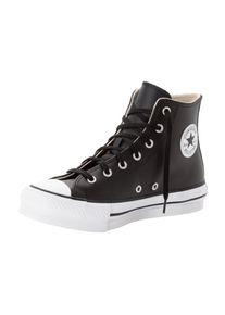 Converse Sneaker "CHUCK TAYLOR ALL STAR EVA LIFT PLATFORM LEATHER", Gr. 37,5, schwarz-weiß, Leder, sportlich, Schuhe