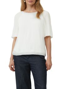 Damen Kurzarmbluse, weiß, casual, Gr. 38, s.Oliver BLACK LABEL, unifarben, Strukturmuster, Obermaterial: 100% Polyester. Futter: 100% Viskose,