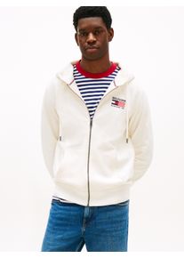 Tommy Hilfiger Herren Kapuzensweatjacke "AMERICANA ZIP THROUGH HOODY", weiß, casual, Gr. XXL, Sweatware, Obermaterial: 100% Baumwolle, Sweatjacken