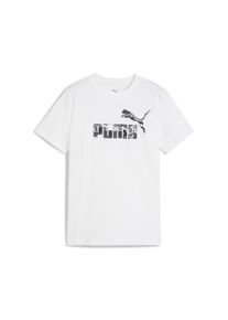 Puma Kinder T-Shirt "Essentials Camo T-Shirt Jungen", weiß, Gr. 128, Batikmuster, 100% Baumwolle, Shirts