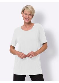 Classic Basics Damen Longshirt "Longshirt", weiß, Gr. 56, unifarben, 95% Viskose, 5% Elasthan, Shirts