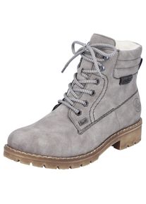Rieker Damen Winterstiefelette, Gr. 41, grau, Lederimitat, klassisch, Schuhe, mit Schaftrandpolsterung