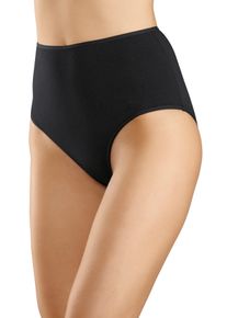 Petite Fleur Damen Taillenslip, Gr. 32, schwarz-weiß, Single Jersey, Obermaterial: 95% Baumwolle, 5% Elasthan, unifarben, Unterhosen, aus elastischer