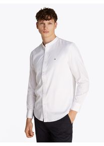 Tommy Hilfiger Herren Langarmhemd "FLEX POPLIN SOLID MAO RF SHIRT", weiß, Gr. XXXL, Web, Obermaterial: 100% Baumwolle, Hemden