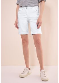Cecil Damen Comfort-fit-Jeans, weiß, casual, Gr. 32, unifarben, Jeans, 78% Baumwolle, 20% Polyester, 2% Elasthan, Jeans, Middle Waist