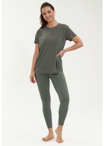 ENDURANCE ATHLECIA ATHLECIA Herren Funktionsshirt "LIZZY", grün, sportlich, Gr. 34, meliert, 88% Polyester, 12% Elasthan, Shirts, mit QUICK DRY-Technologie