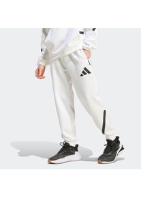 Herren Sporthose "M Z.N.E. PT", weiß, sportlich, Gr. XXL, adidas Sportswear, Obermaterial: 57% Polyester, 43% Baumwolle, Hosen