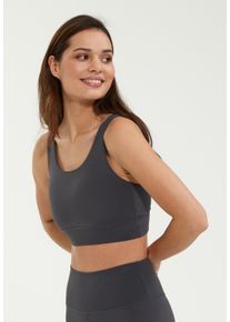 ENDURANCE ATHLECIA ATHLECIA Damen Sport-BH "Gaby", Gr. L, grau, 75% Nylon, 25% Elasthan, unifarben, BHs, aus feuchtigkeitsregulierendem Material