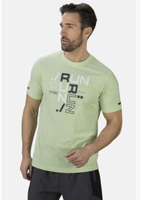 Stooker Men Herren T-Shirt "T-Shirt Frontprint - Jersey", grün, casual, Gr. XL, Single Jersey, 60% Baumwolle, 40% Polyester, Shirts, Regular Fit