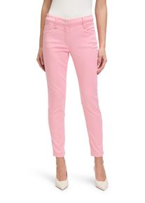 Betty Barclay Damen Stoffhose "Betty Barclay Casual-Hose Slim Fit", pink, casual, Gr. 42, Obermaterial: 64% Baumwolle, 33% Polyester, 3% Elasthan.,