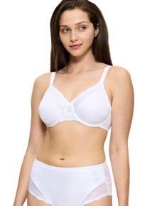Triumph Damen Minimizer-BH "Ladyform Soft W X", Gr. 95, weiß, Microtouch, Spitze, Obermaterial: 43% Polyamid, 40% Polyester, 17% Elasthan, unifarben,