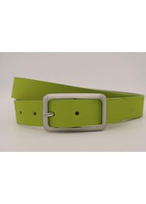 AnnaMatoni Damen Ledergürtel, grün, casual, Gr. 100, unifarben, Rindsleder, Gürtel, mit silberner Schließe