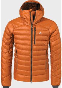 Schöffel SCHÖFFEL Herren Outdoorjacke "Down Jacket Tschierval M", gelb, sportlich, Gr. 52, Oberstoff : 100% Nylon ; Futter : 100% Nylon; Wattierung : 100%