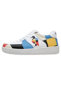 DOGO Damen Sneaker "Dice Low-Top Sneaker Bauhaus Birdie Damen Sneaker", Gr. 36, weiß, Lederimitat, Schuhe, Vegan