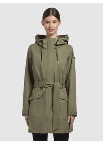 Khujo Damen Kurzmantel "MOSTI", grün, casual, Gr. M, unifarben, Web, 100% Polyester, Mäntel