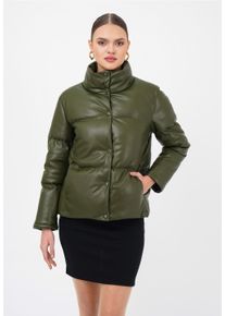 FRESHLIONS Damen Steppjacke "Olena", grün, casual, Gr. L, unifarben, kariert, 100% Polyester, Jacken, im klassischen Design