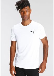 Puma Herren T-Shirt "ACTIVE SMALL LOGO TEE", weiß, sportlich, Gr. XXL, unifarben, Jersey, Obermaterial: 100% Polyester, Shirts