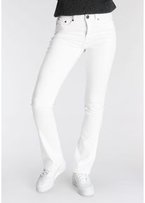 Arizona Damen Bootcut-Jeans "Ultra Soft", weiß, Basic, Gr. 48, Denim/Jeans, Obermaterial: 65% Baumwolle, 33% Polyester, 2% Elasthan, Jeans,