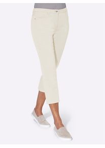 Casual Looks Damen 3/4-Jeans, weiß, Gr. 20, unifarben, 98% Baumwolle, 2% Elasthan, Jeans