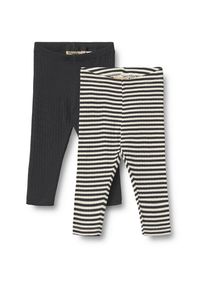 Wheat Mädchen Leggings "Wheat Leggings 2er Pack Doppelpack Jules"navy rib stripe, Gr. 92, 100% Bio-Baumwolle, Hosen