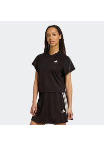 Damen T-Shirt "W STA SEAS TOP", schwarz-weiß, sportlich, Gr. M, adidas Sportswear, Obermaterial: 100% Polyester, Shirts